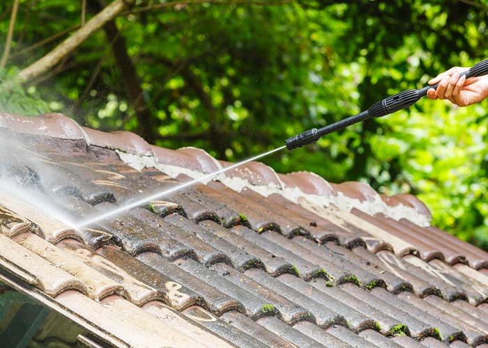 Power deals wash roof